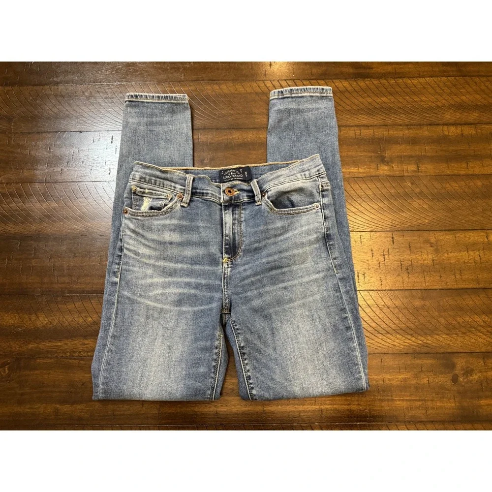 Lucky Brand Brooke Legging Medium‎ Wash Distressed Skinny Jeans Womens 6/28